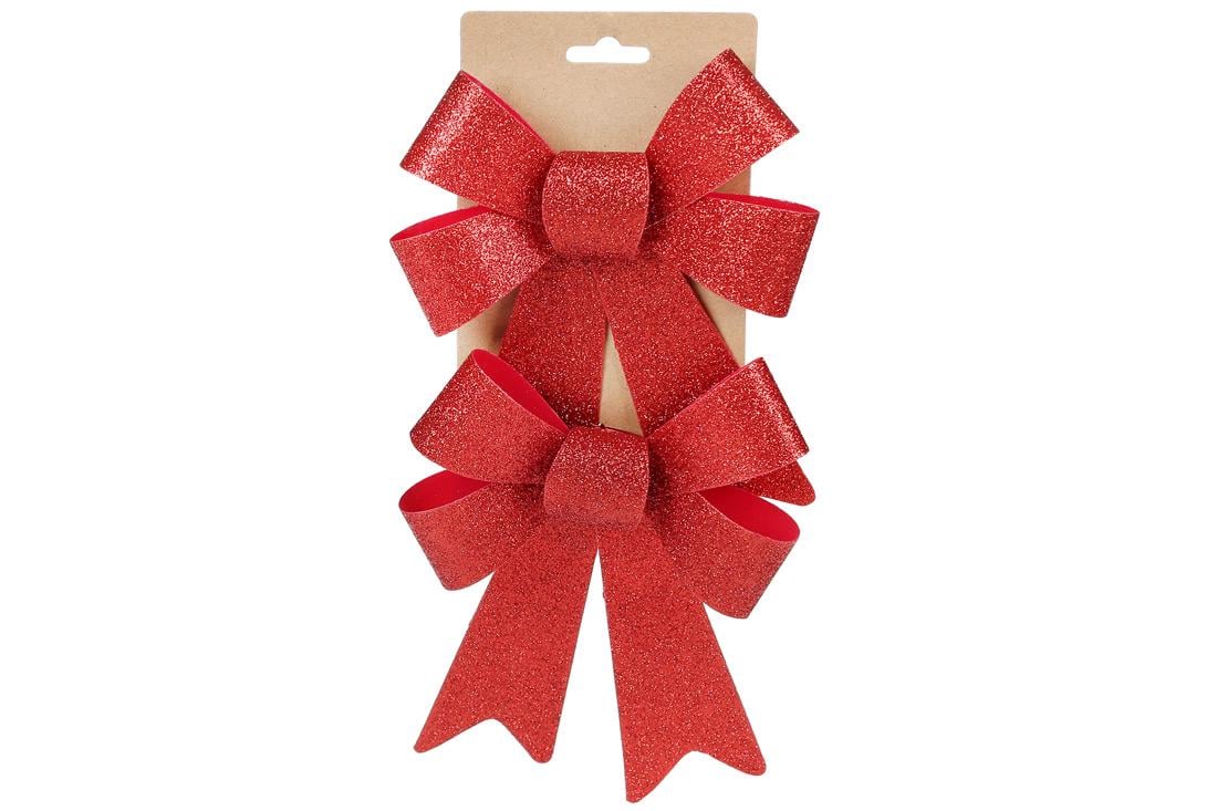 Новорічна підвіска BonaDi Бант 2 шт. (821-043)