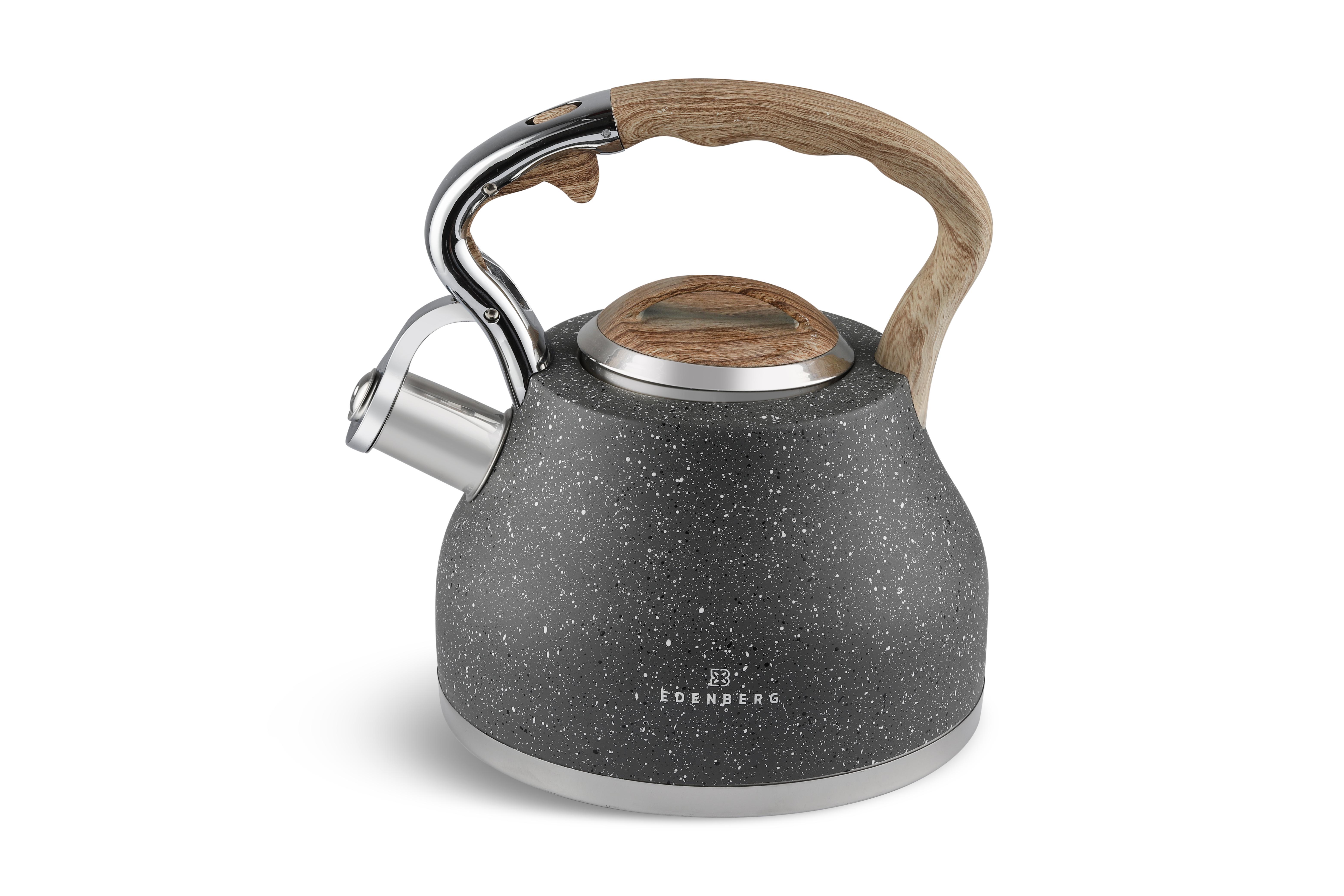 Чайник Edenberg со свистком из нержавеющей стали 3 л (EB-8843-gray)