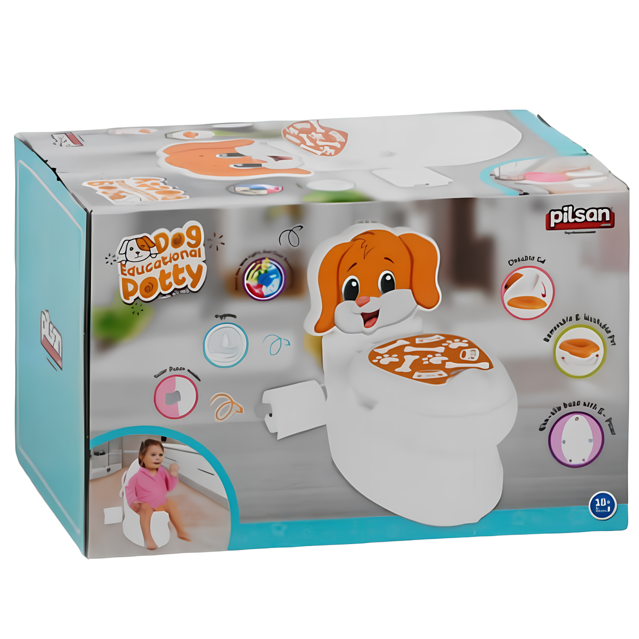 Горщик для дітей навчальний Pilsan 07-562 Собачка з тримачем для паперу музичний (2560495047) - фото 3 Горщик для дітей навчальний Pilsan 07-562 Собачка з тримачем для паперу музичний (2560495047) - фото 3