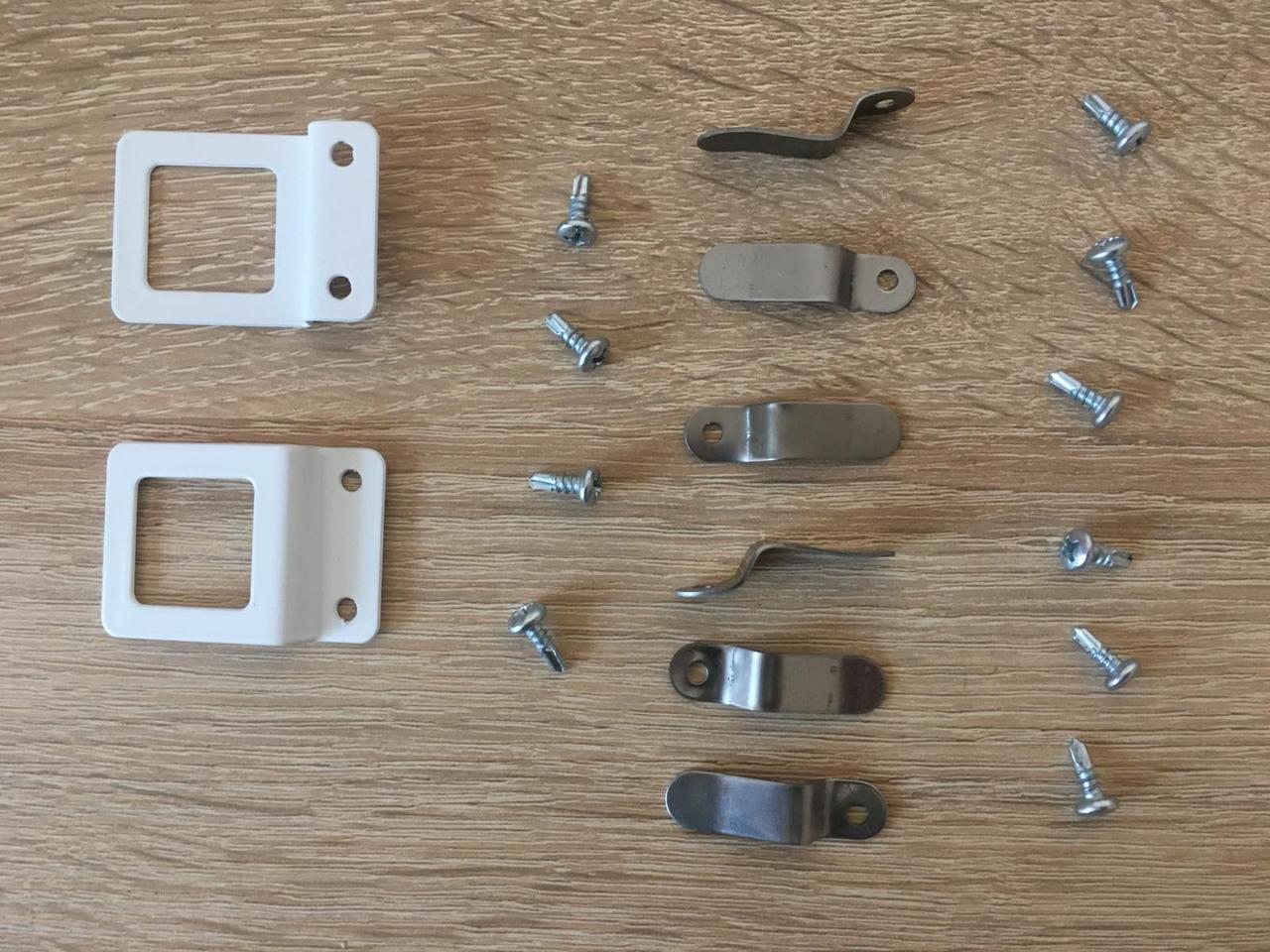 Комплект креплений внутренней москитной сетки VIP ручки металл для трехкамерного профиля 3 комплекта (4541) - фото 2