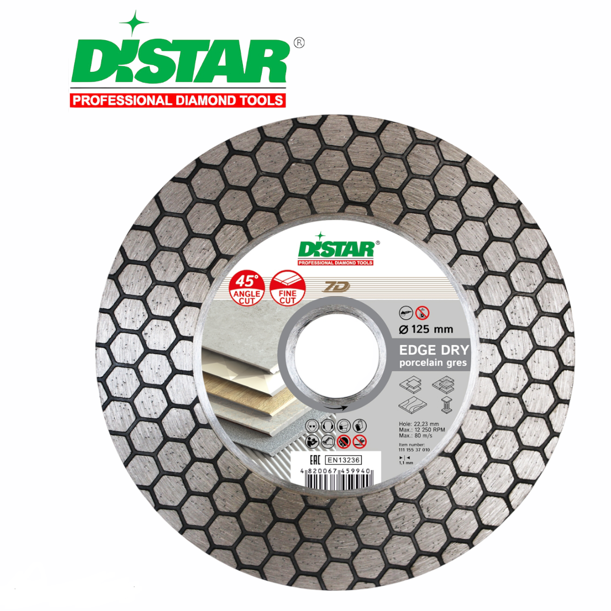 Коло алмазне Distar Corona 1A1R Edge Dry - фото 2