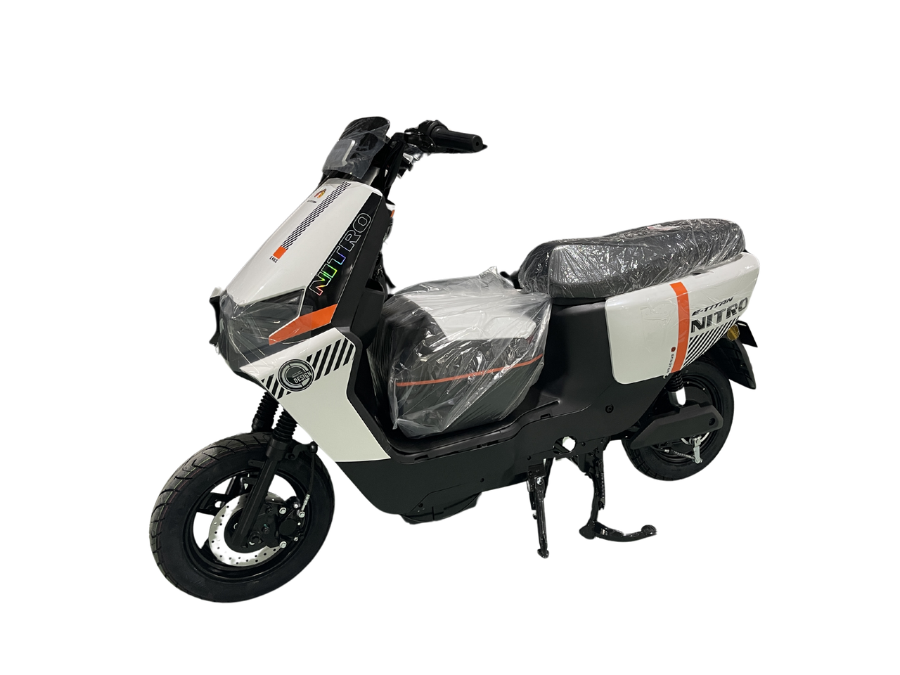 Электроскутер E-Titan Nitro 10" Черный/Белый (2537131595)