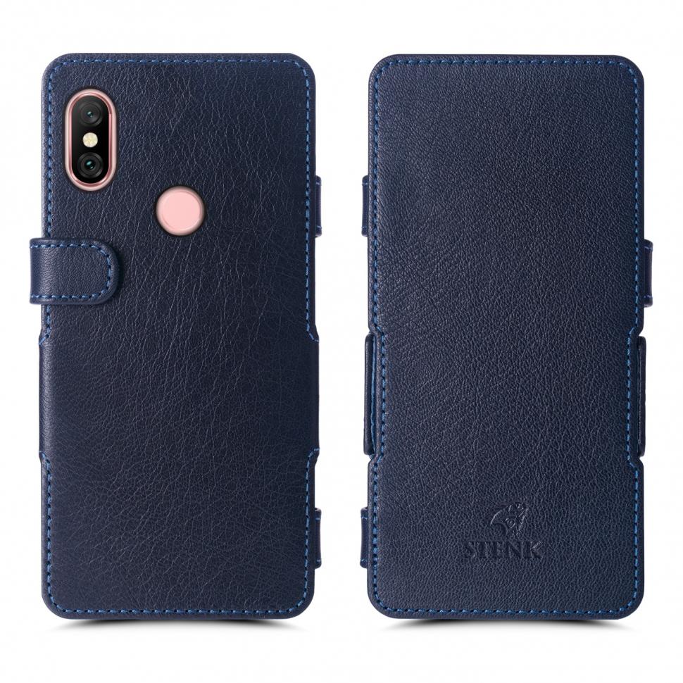 Чехол книжка Stenk Prime для Xiaomi Redmi Note 6 Pro Синий (62037)