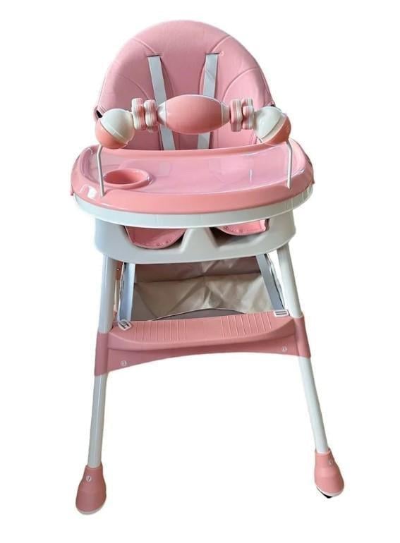 Стільчик-трансформер дитячий для годування 94x60x78 см Рожевий (4626) Стільчик-трансформер дитячий для годування 94x60x78 см Рожевий (4626)