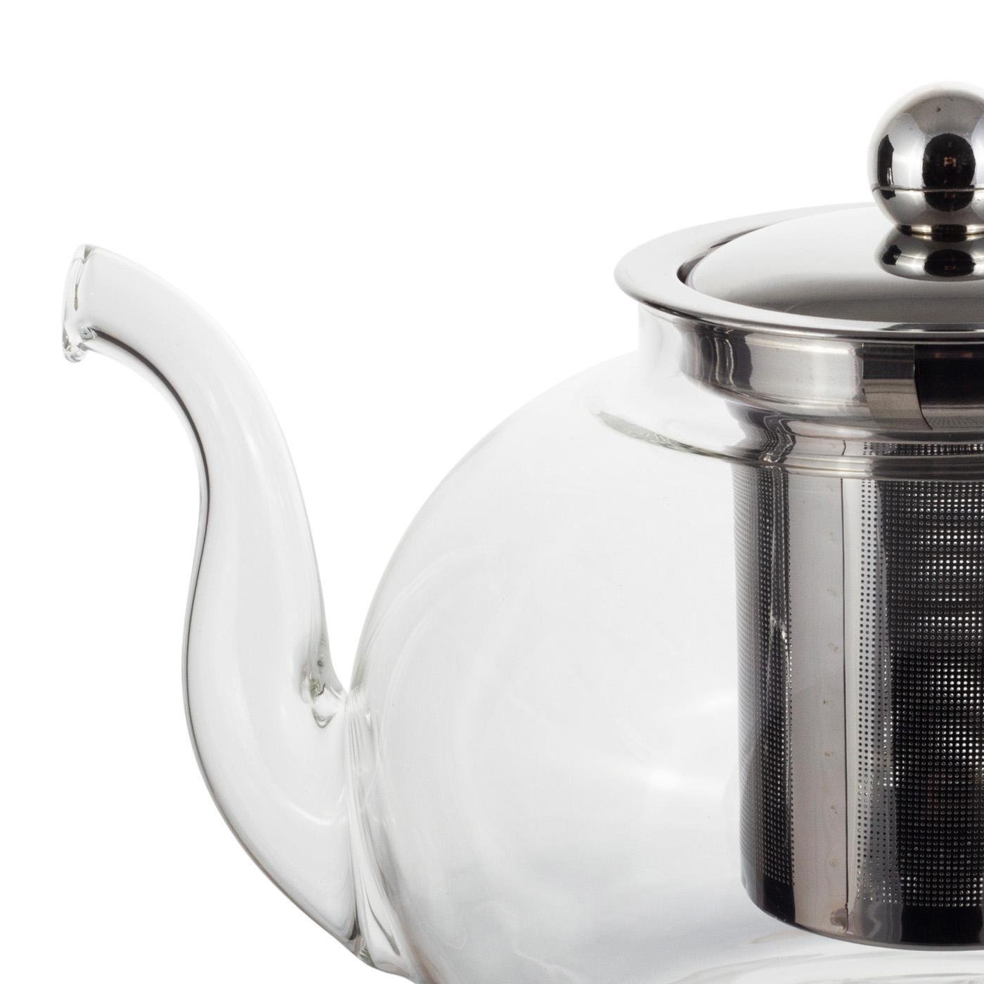 Заварювальний чайник Kamille скло/нержавіюча сталь зі знімним ситечком 800 мл (26715844) - фото 4 Заварювальний чайник Kamille скло/нержавіюча сталь зі знімним ситечком 800 мл (26715844) - фото 4