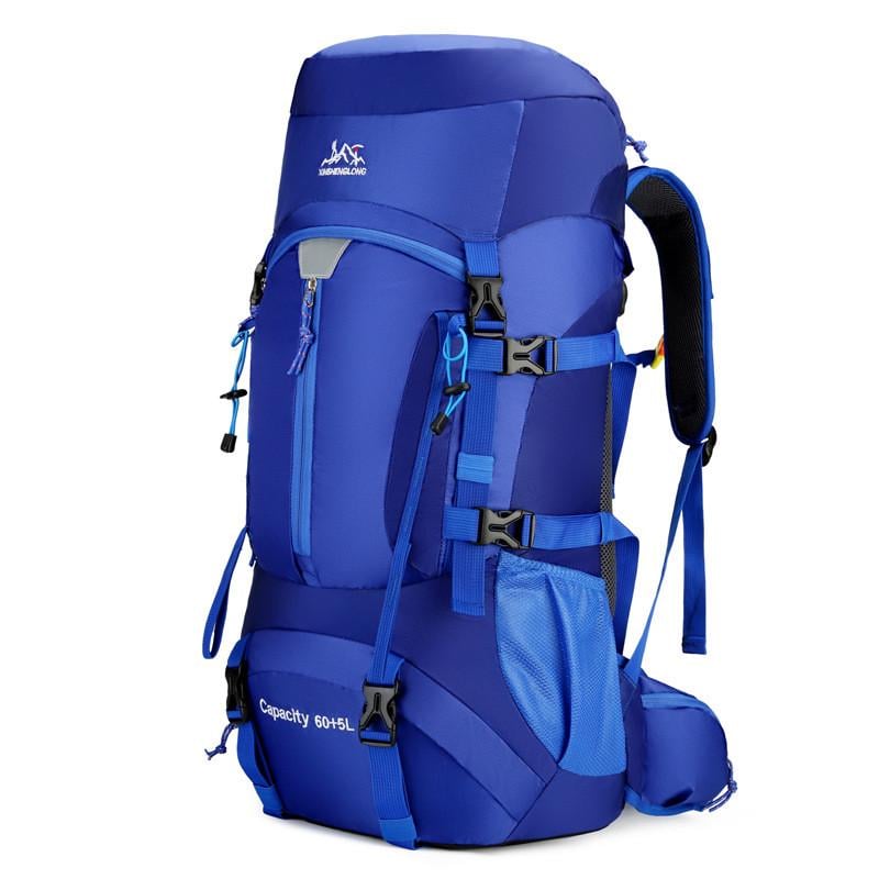 Туристический рюкзак Slow Journey с креплением MOLLE 68 л Синий (SJ-0036-2BL)