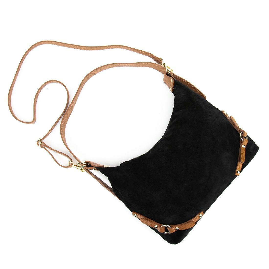 Жіноча сумка Royal Bag F-IT-86112A замшева Чорний (8105) - фото 6 Жіноча сумка Royal Bag F-IT-86112A замшева Чорний (8105) - фото 6