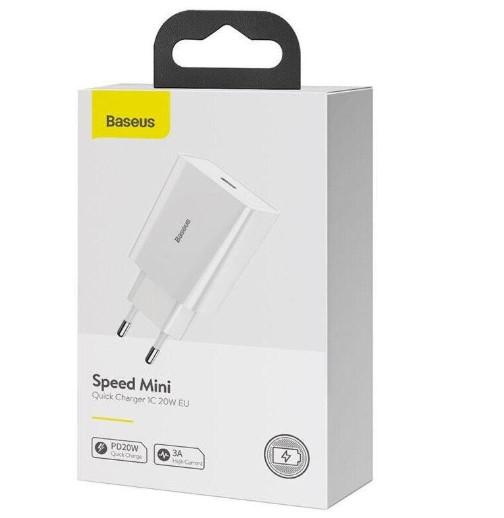 Зарядное устройство для Baseus Speed Mini Quick Charger 20W White (AWN-00148) - фото 2
