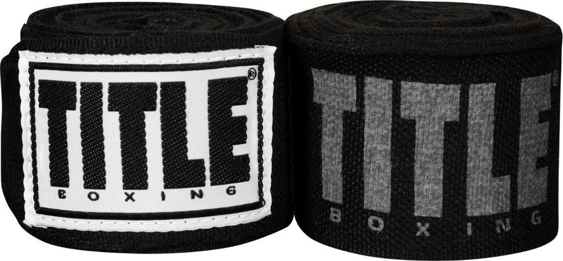 Бинти для боксу TITLE Boxing Power-Flex Elite 180" 4,5 м Black (TPFHW BK)
