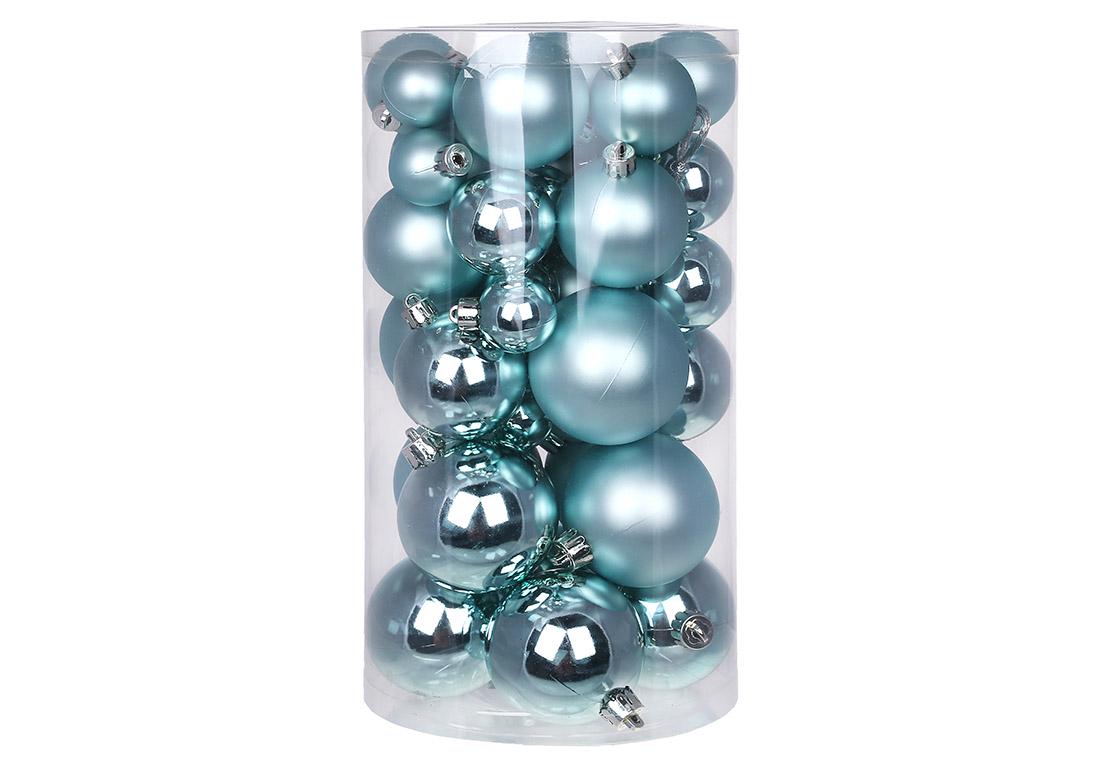 Набор елочных шаров 40 шт. Голубой (47/183)