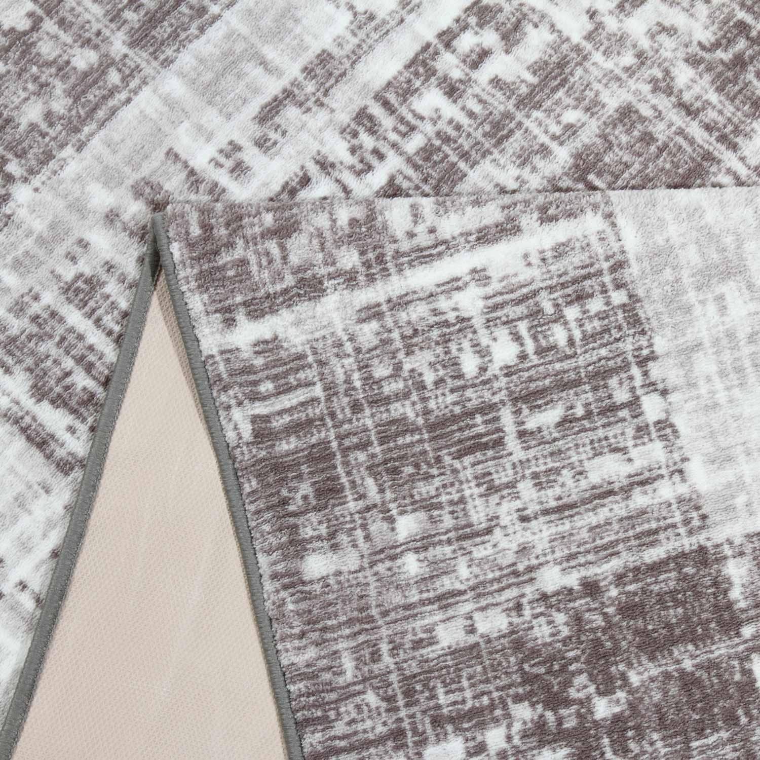 Килим з низьким ворсом на гумовій основі DAKARIA EPIC RUN 22091220320-p13 1,5x2 м Сірий (00-00020913) - фото 6