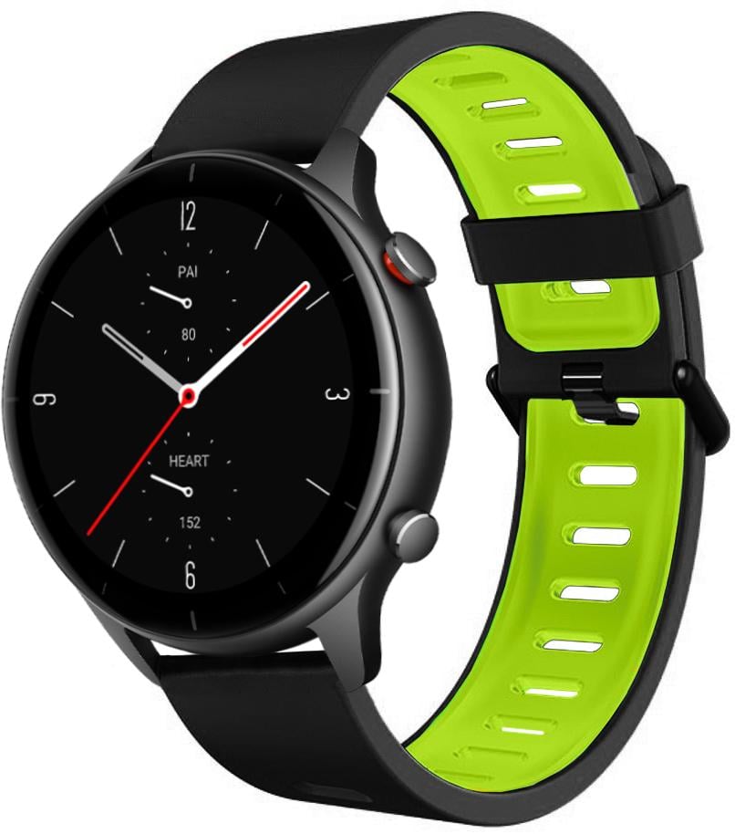 Ремінець Traf для Amazfit GTR 2 Black/Green (20448) - фото 1 Ремінець Traf для Amazfit GTR 2 Black/Green (20448) - фото 1