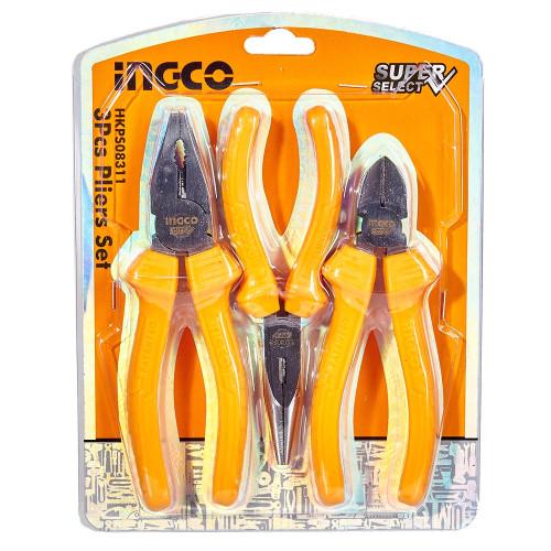 Набор шарнирно-губцевого инструмента INGCO Super Select 3 пр. (000184346)