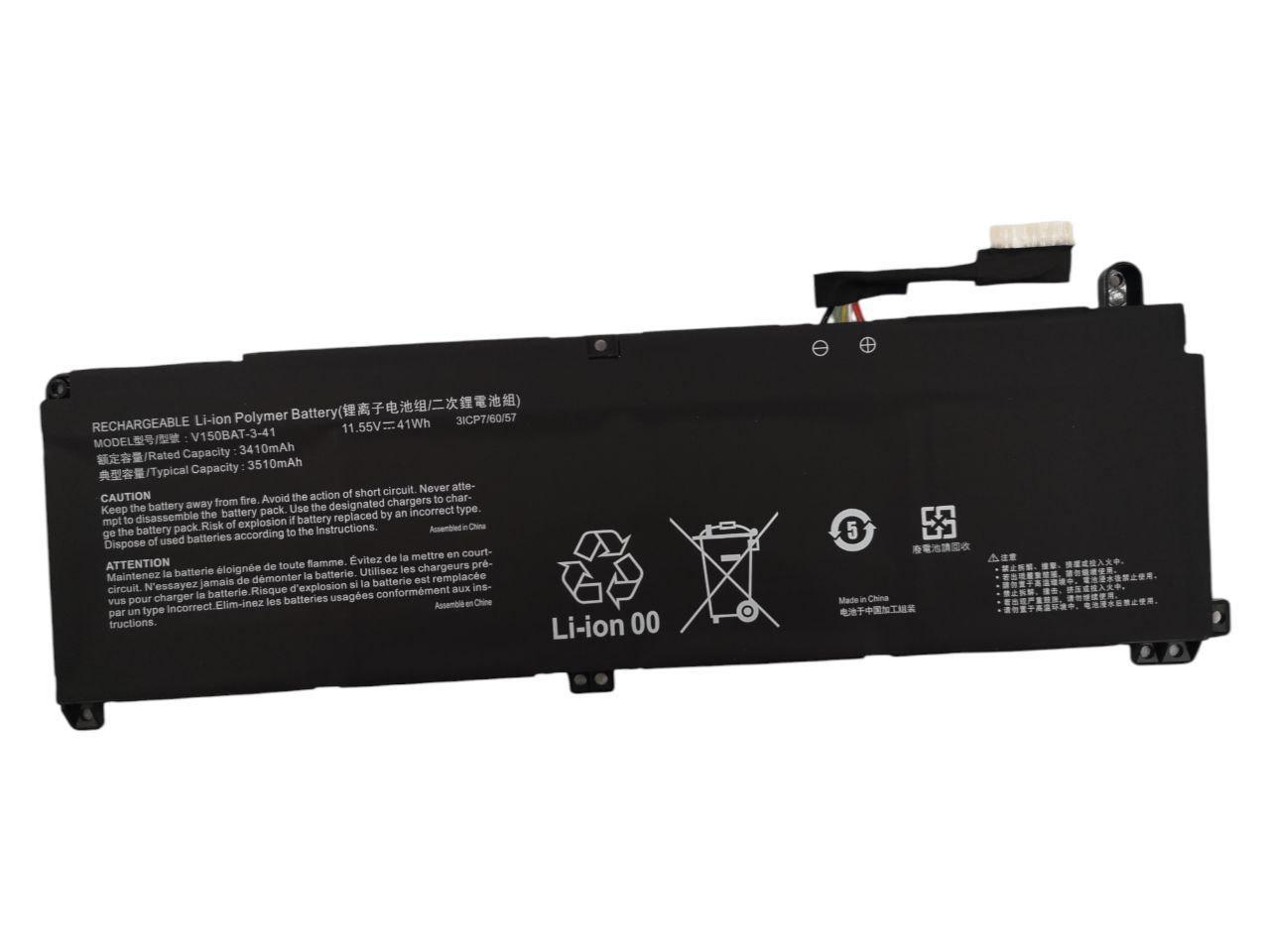 Аккумулятор для Clevo V150PNH/V150PNJ/V150PNK/V155PNKQ/V155PNPQ/V150BAT-3-41 3510 mAh 41Wh (20961678)