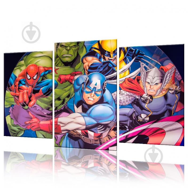 Модульная картина Капитан Америка ADFM0019 размер 70 х 105 см