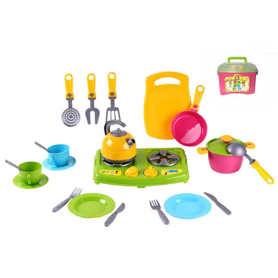 Набор посуды ТехноК Посуда в чемодане 23 пред. Зеленый (IG-173-N-67)