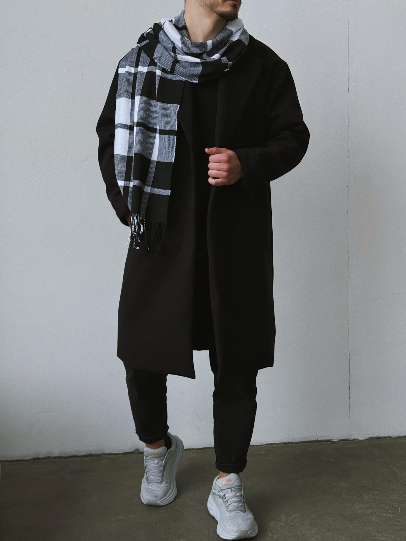 Пальто длинное демисезонное Without 26 2XL/3XL Black (2XL/3XL8056211 8056212)