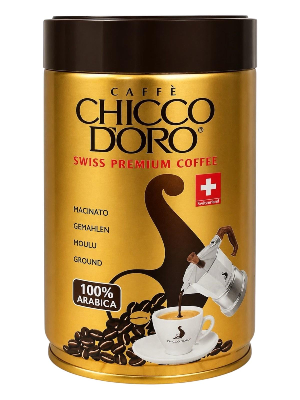 Кава Chicco D'oro Tradition мелена в металевій банці 250 г (60431) Кава Chicco D'oro Tradition мелена в металевій банці 250 г (60431)