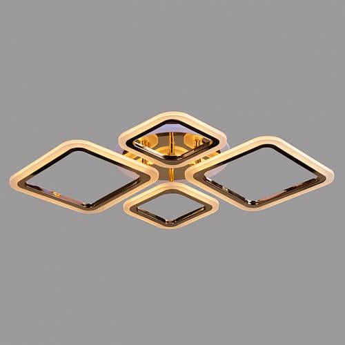 Люстра светодиодная Svet 96W Золотой (SL-5331/2+2 FG+RGB DIMMER)