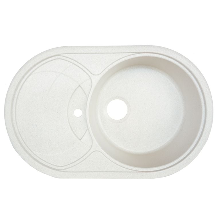 Мойка кухонная Platinum Gazzo 7750 Белый в рыжую точку (353131)