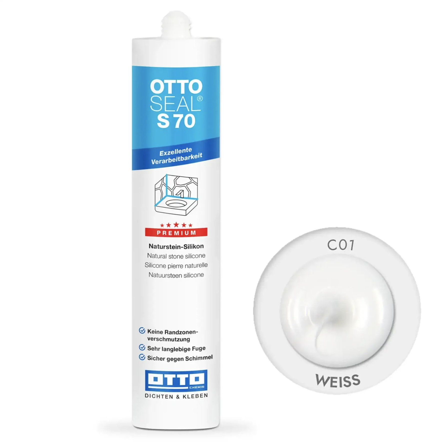 Герметик силіконовий OTTOSEAL S70 С01 Білий (8NTRBNC0201) Герметик силіконовий OTTOSEAL S70 С01 Білий (8NTRBNC0201)