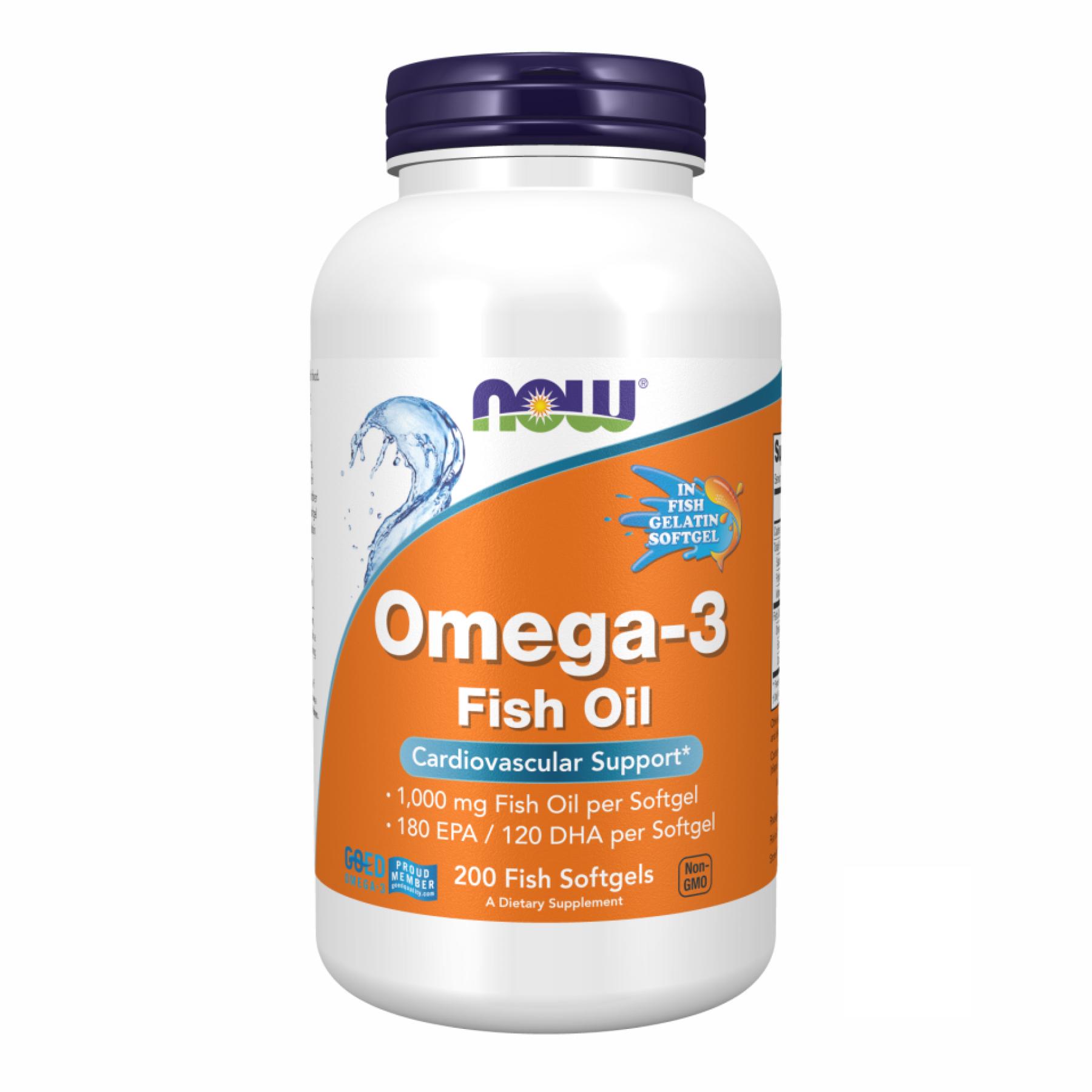 Добавка Omega-3 FO 1000 mg 180/120 Fish Gelatin 200 sgels (2022-10-0051)