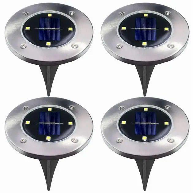 Набір вуличних ліхтарів на сонячній батареї Disk Light 4 шт.
