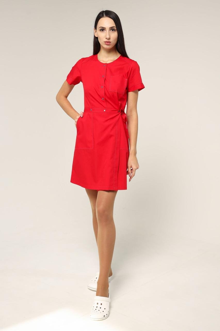 Халат TopLine Каліфорнія рукав 3/4 р. 44 Червоний/Темно-Сірий (11934-(44)чер. -стр. т.сір) - фото 8 Халат TopLine Каліфорнія рукав 3/4 р. 44 Червоний/Темно-Сірий (11934-(44)чер. -стр. т.сір) - фото 8