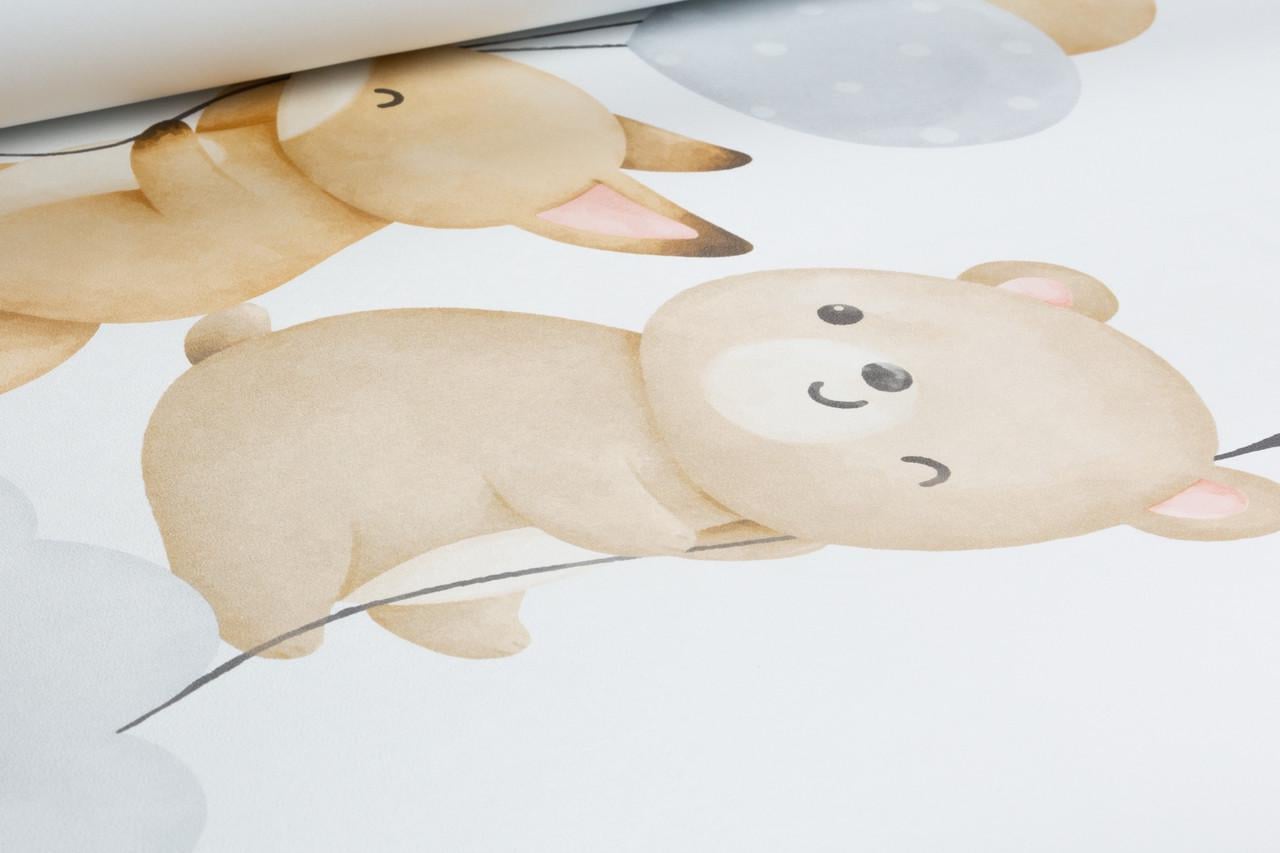 Обои флизелиновые RASCH Kids World 2 302127 Декор винил горячего тиснения 0,53х10,05 м Бежевый