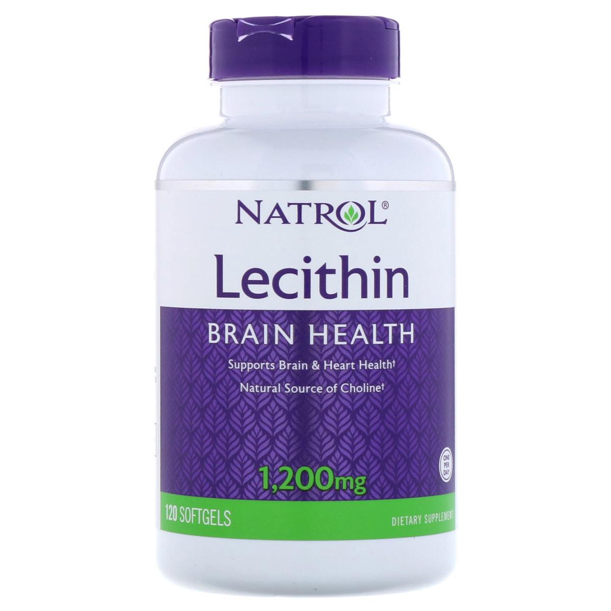 Лецитин Natrol Lecithin 1200 мг 120 желатиновых капсул (NTL06737)