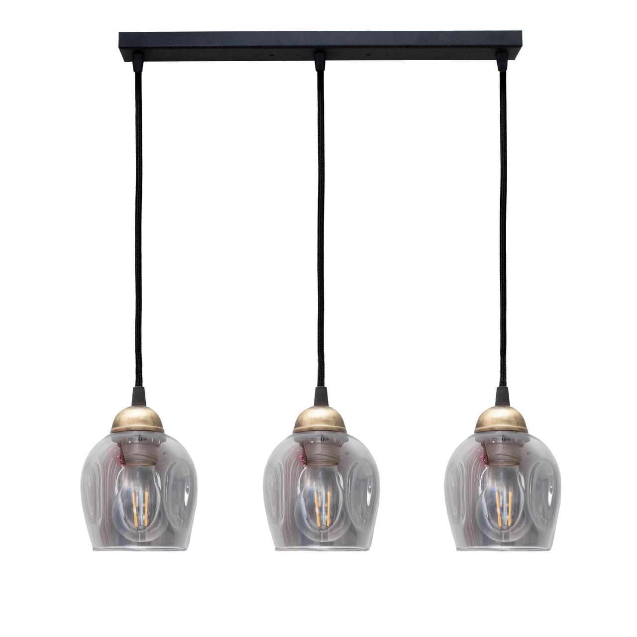 Підвісний світильник MSK ELECTRIC Enigma на три плафони під лампу Е27 Чорний (PL 2024-3 BK) - фото 4 Підвісний світильник MSK ELECTRIC Enigma на три плафони під лампу Е27 Чорний (PL 2024-3 BK) - фото 4