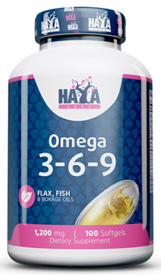 Жирные кислоты Haya Labs Omega 3-6-9 1200 мг 100 софтгель