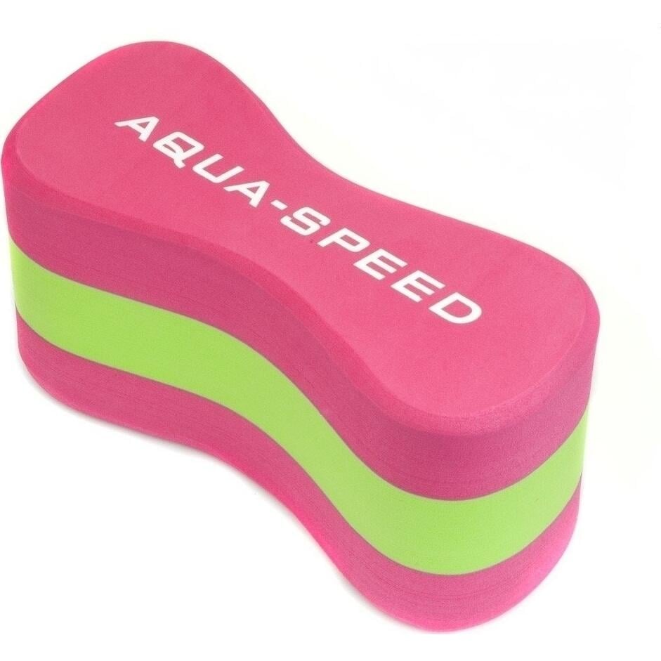 Колобашка для плавания детская Aqua Speed ​​JUNIOR 3 LAYERS PULLBUOY Розово-салатовый (149-03)