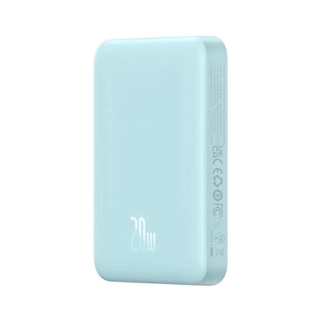 Повербанк Baseus Magnetic Mini Air 10000 mAh 20 W 2в1 QC3.0+PD3.0 с беспроводной зарядкой Qi 15 W Blue (P10059001313-00) - фото 11