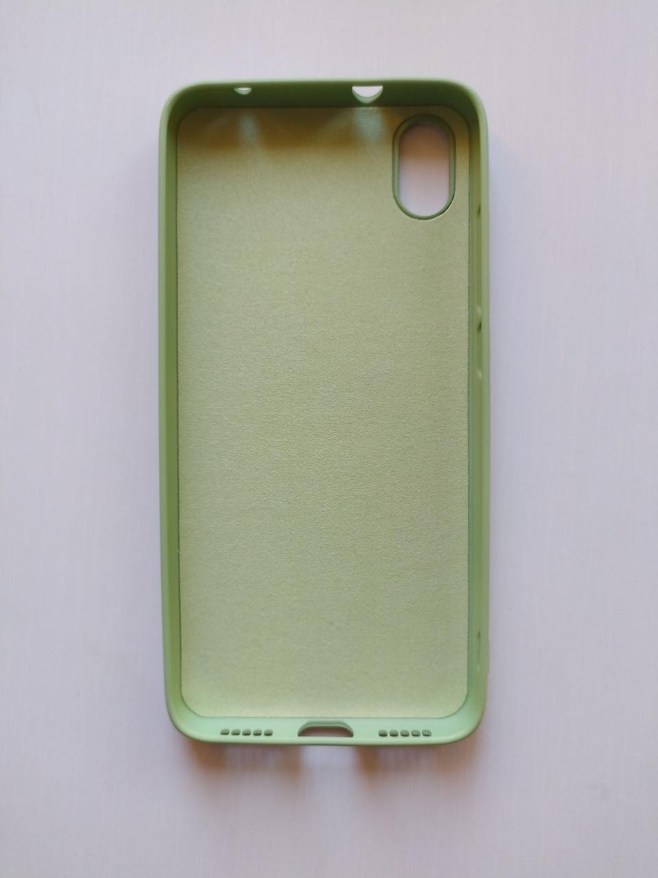 Силіконовий чохол Xiaomi Redmi 7A з мікрофіброю Liquid Silicon Case Хакі Хакі 2289P - фото 8