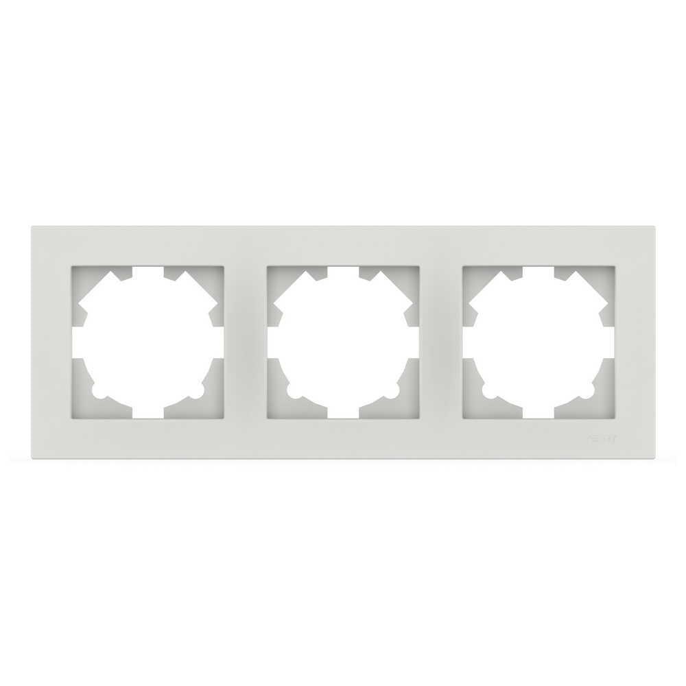 Рамка трехместная EL-BI VEGA Белый матовый (00000024638)