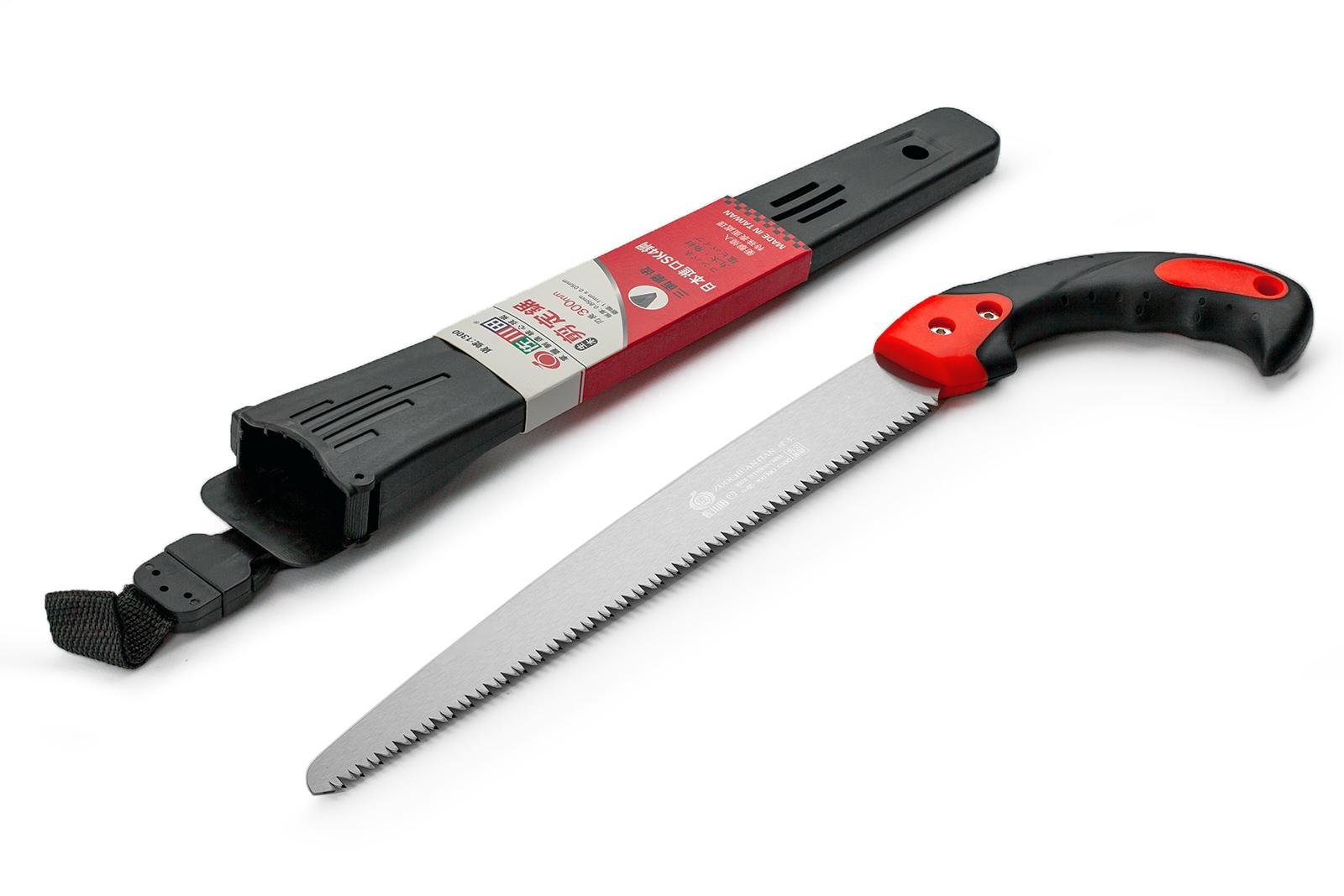 Пила садова Sagawata ручна пряма з поясним чохлом 300 мм 7 TPI (1300)