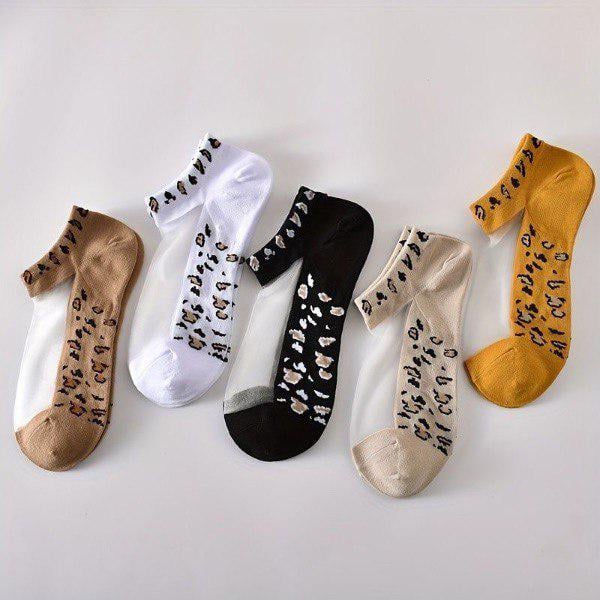 Носки женские р. 34-40 Леопардовый принт (L00066) - фото 4 Носки женские р. 34-40 Леопардовый принт (L00066) - фото 4