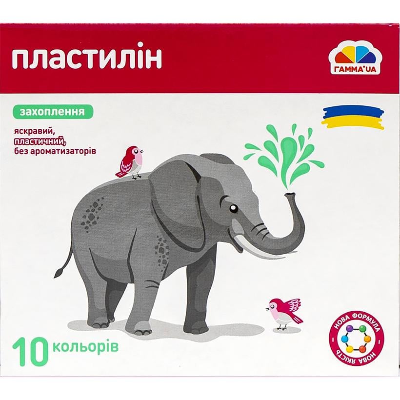 Пластилин Гамма 10 цветов 160 г