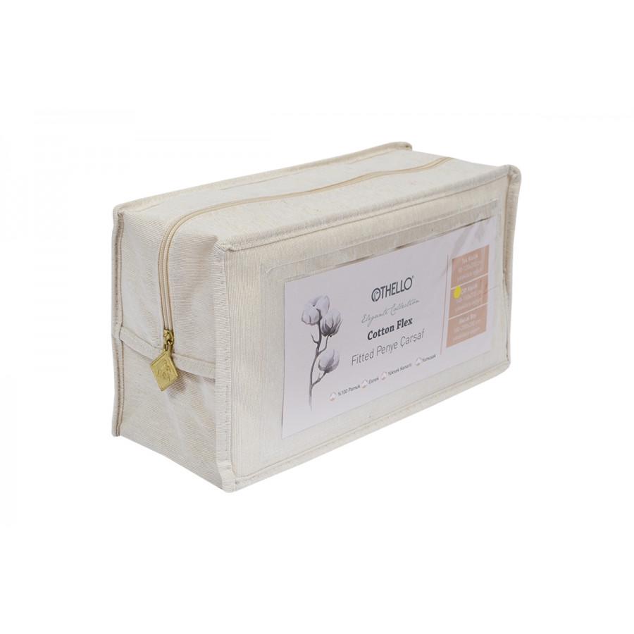 Простынь на резинке Othello Cottonflex 160х200+40 Белый (svt-2000022239189)