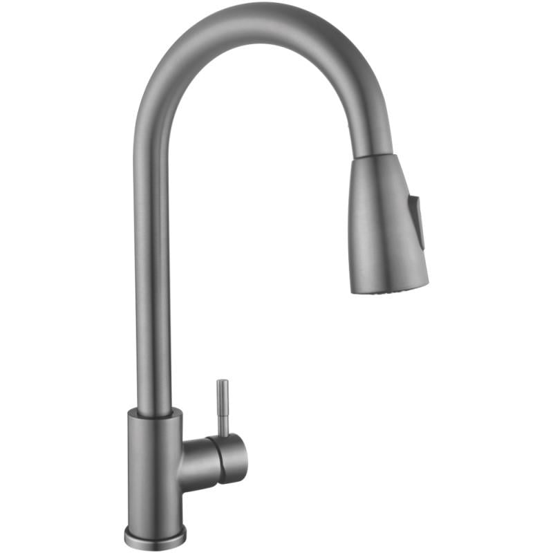 Смеситель для кухни Lidz Aria 015FL LDARI015FLGRP49560 K35 с выдвижным изливом Graphite (SD00055684)
