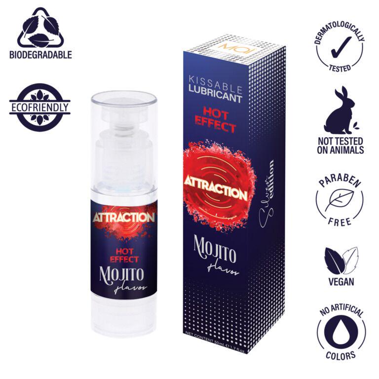Мастило для орального сексу MAI Attraction Heat Mojito зі зігрівальним ефектом 50 мл - фото 5