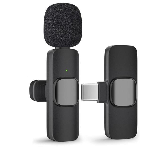 Микрофон беспроводной петличный EMISSE для Android Type-C совместим с iPhone 15 Pro