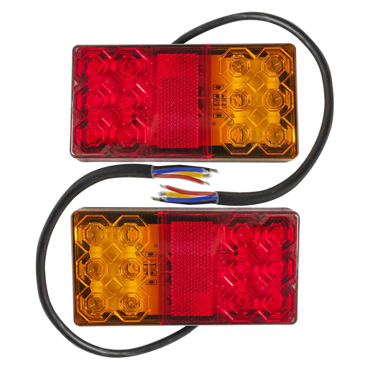 Задние стопы LED на прицеп,трактор, грузовик 12-24V 150х50 мм 2шт