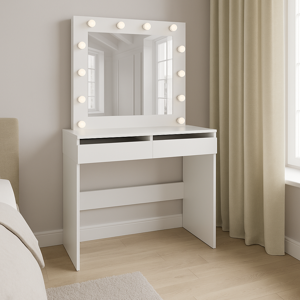 Столик туалетний LofTerno Head Malta 940х430х1400 Білий діамант (TB32010100000) - фото 2