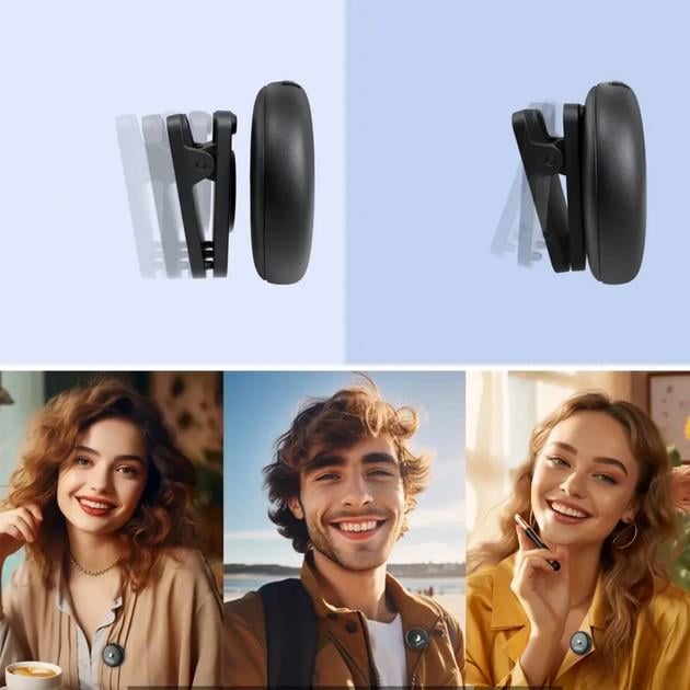 Мікрофон петличний Boya Omic-U black з зарядним кейсом для iPhone USB Type-C та Android професійний 2 шт. (50017) - фото 4