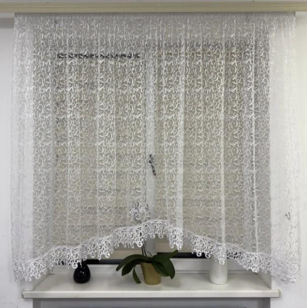 Тюль арка гипюровая сетка 300х160 см Белый (1003-3м)