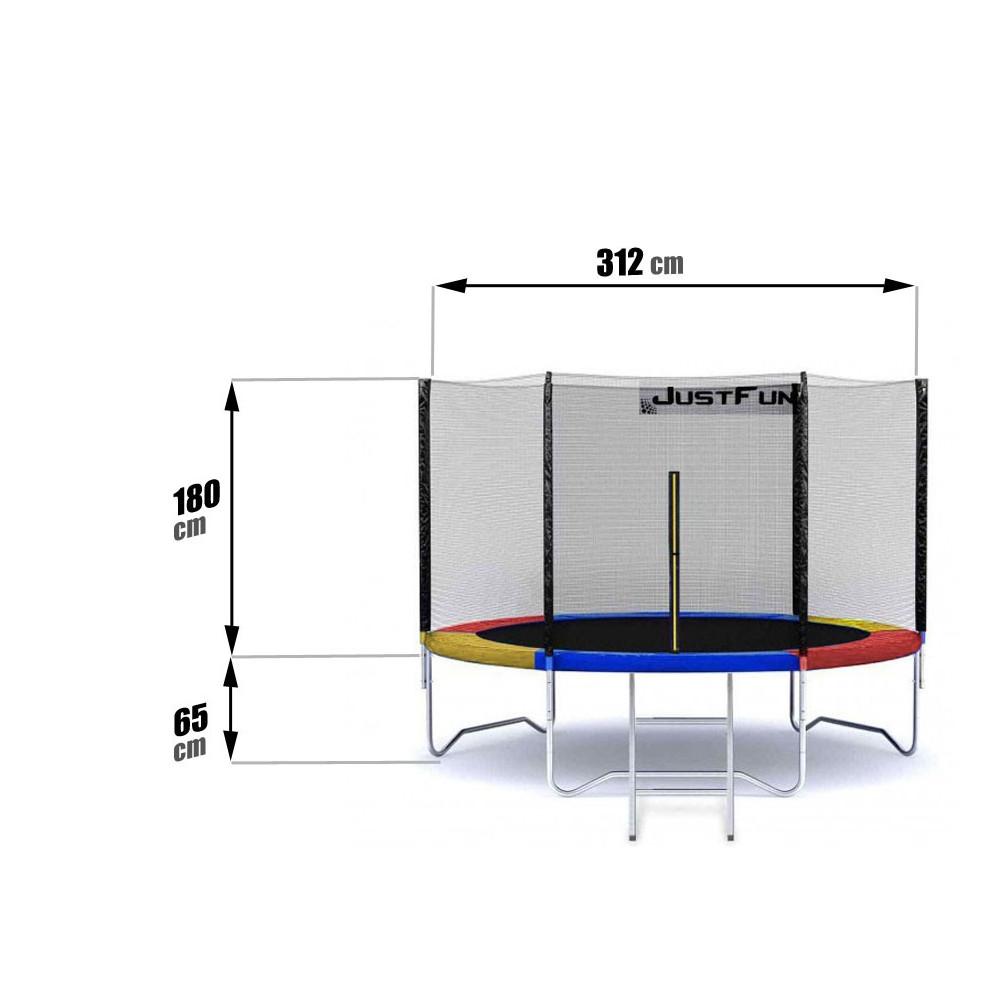 Батут Just Fun 312 см Мультицвет - фото 2