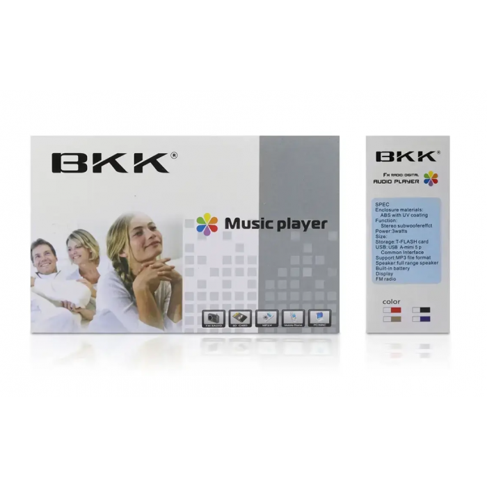 Радіоприймач на акумуляторі FM USB MicroSD Червоний (50935) - фото 6