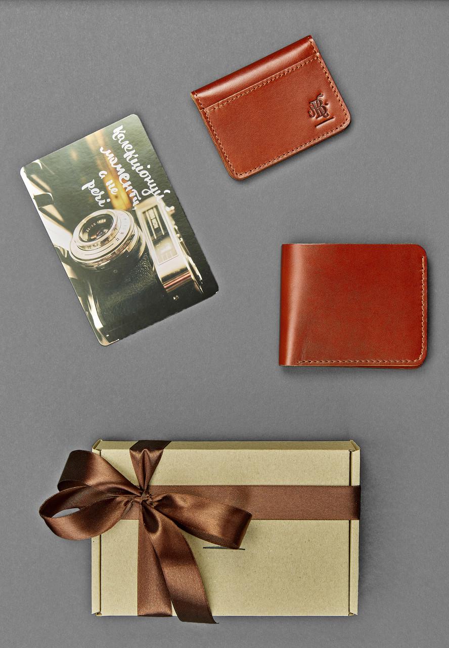 Набор кожаных аксессуаров мужской подарочный Мехико (A-026357)